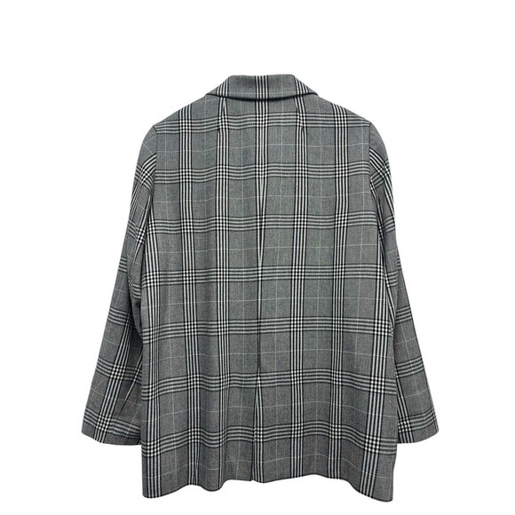 Madewell Caldwell Oversized Plaid Double Breasted Plaid Blazer Jacket Size L - Picture 6 of 12
